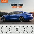 thumbnail image 2 of VEVOR 20" Wheel Rim Cover for Model Y Hubcap with Guard Tape & Valve Nozzle Hole, 2 of 9