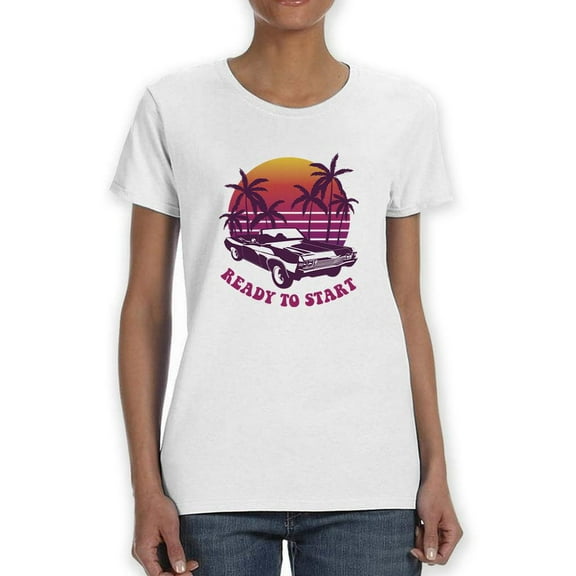 Ready To Start Aesthetic T-Shirt Women -Smartprints Designs, Female 3X-Large