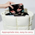 thumbnail image 6 of Flamingo Velvet Portable Storage Box with Removable Compartment - a Stylish Decorative Box, Bracelet Holder, and Jewelry Stand - Gift, 6 of 7