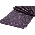 thumbnail image 1 of 12 Pieces, Glitz Sequin Table Runner Sequin all over on Taffeta base Approx. 12"x108" - Plum, 1 of 1