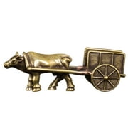 Copper Bull Sculpture Cattle Statue Animal Figures Art Home Decoration