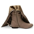 thumbnail image 3 of Dream Pairs Women's Fashion Casual Over The Knee Pull On Slouchy Boots COLBY KHAKI Size 7, 3 of 4