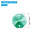 thumbnail image 2 of Cuentas de octágono de cristal K9 Uxcell con 2 agujeros, paquete de 100, prismas de candelabro de 14mm, adornos colgantes para manualidades de bricolaje, verde oscuro, 2 of 7