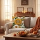 thumbnail image 4 of Otoño Almohada Cubiertas de Acción de Gracias Almohada 17.7x17.7 Pulgadas Otoño Calabaza Patrón Almohada Decorativa Abajo Tela Material Oculto Cremallera Decoración Del Hogar Otoño Decoración Del Hoga, 4 of 6
