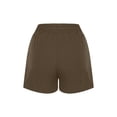 thumbnail image 6 of Lmnyox Women's Drawstring Short Wide Leg Elastic Waist Short Pants with Pocket Summer Casual Pajama Shorts, 6 of 7