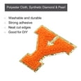 thumbnail image 3 of Uxcell 4Pcs Chenille Letter Patches Iron on Letter Patches Orange Y Alphabet Decorative Repair Embroidered Patches, 3 of 5