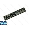 thumbnail image 1 of Custom Made Stainless Steel "Quote These Numbers" Chassis Data Plate Unit, 1 of 3