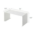 thumbnail image 3 of Yamazaki Home Stackable Kitchen Rack - Storage Organizer Counter Shelf, Steel, Small, Stack up to two, Stackable, No Assembly Req., 3 of 3
