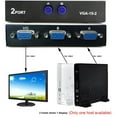 2Port VGA Switch for PC TV Monitor Black, Press Button (VGA 2 in 1