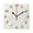 Black, variant on Ocean Waves and Rain Wall Clock Square Clock Decoration Creative Clock Dual Use Black Pointer 7.78in