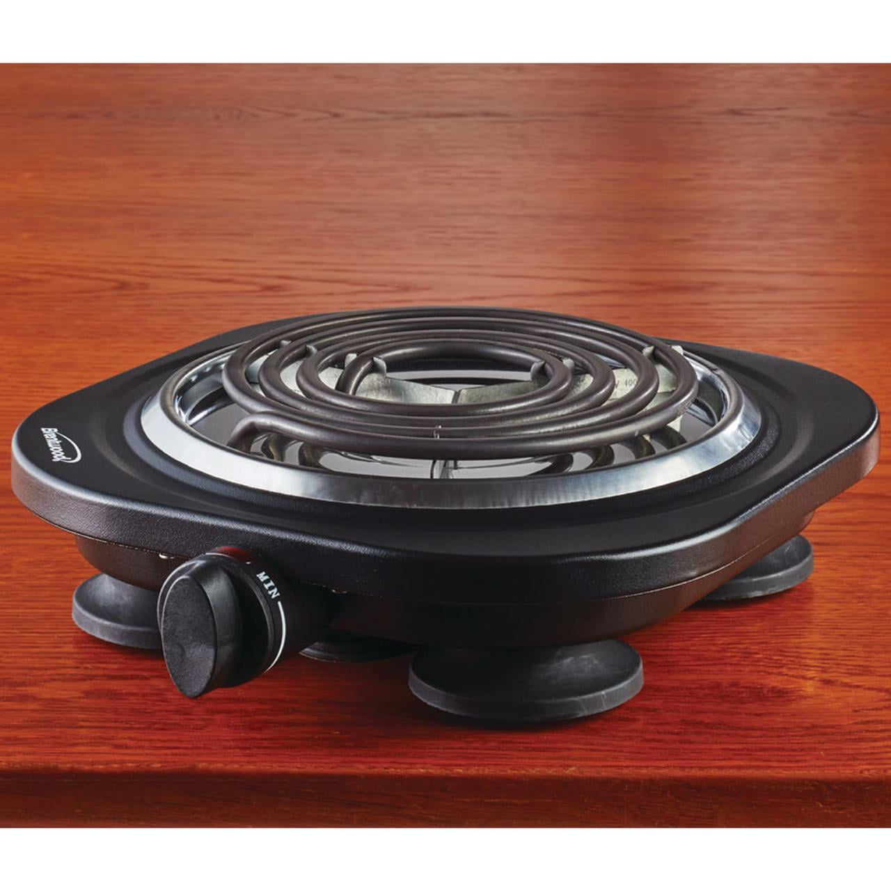 Brentwood TS-321BK 1000w Single Electric Burner, Black