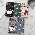 thumbnail image 2 of Cartoon Phone Case For iPhone 15 14 13 12 11 Pro Max Mini 7 8 15 Plus SE2020 14 13 Fundas Liquid Silicone Back Cover Hello Kitty, 2 of 5