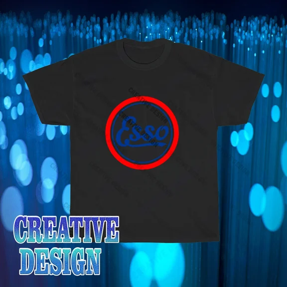 VINTAGE Brand New Esso Oil Logo T-Shirt Funny Size S to 5XL