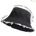 thumbnail image 5 of JASGOOD Denim Bucket Hat for Women Men Large Summer Cap Outdoor Sun Hat for Fishing Hiking Beach Sports, 5 of 9