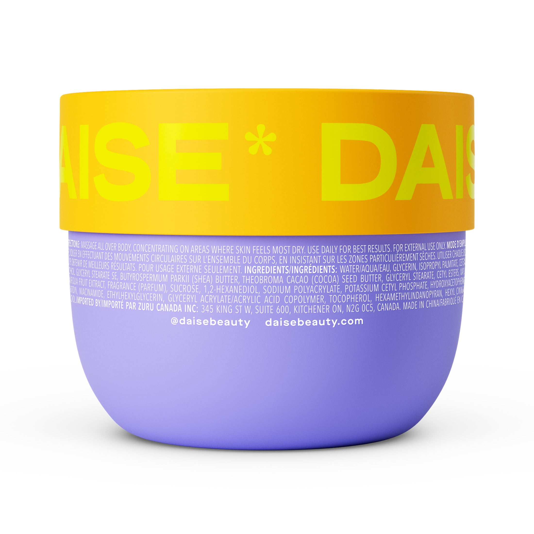 Beurre corporel hydratant Daise Vanilla Bounce 250 g