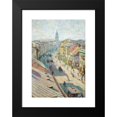 thumbnail image 2 of Władysław Podkowiński 14x18 Black Modern Framed Museum Art Print Titled - Nowy Świat Street in Warsaw on a Summer Day (1892), 2 of 5