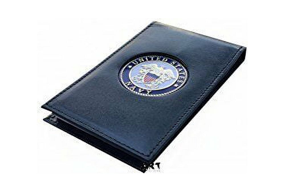 The Official Writing Pad, US NAVY Spiral Notebook Case with Medallion - 3" x 5"