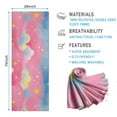 thumbnail image 2 of Colorful Cloud Star Pattern Hot Yoga Mat Towel Non Slip for Hot Yoga - Quick-Drying Yoga Mat Cover with 4 Corner Pockets with Travel Bag - Hot Yoga Towel Non Slip Grip Moisture Wicking Sweat 70"x26", 2 of 6