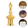 thumbnail image 1 of HIAKDOFT 6pcs Round Lamp Finials Brass Cap Knob For Table Lamp Home Decor, 1 of 8