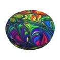 thumbnail image 6 of Uemuo Pride Rainbow Pattern Round Bar Stool Seat Covers Washable Stool Cushion Slipcover Elastic Bar Chair Covers-12 inch, 6 of 7