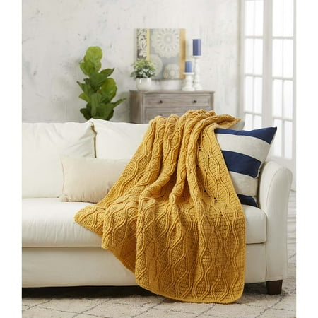 Herrschners® Crochet Cable Afghan Kit