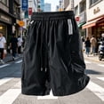 thumbnail image 5 of Admvng Cargo Shorts for Men Casual Summer Lightweight Hiking Big & Tall Knee-Length Shorts, 5 of 5