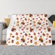 thumbnail image 1 of Fotbe Autumn Maple Leaf with Hedgehog Manta de Franela con Estampado, Manta Ultrasuave para Cama, Sofá, Auto, Hipoalergénica y Antibolitas-80"x60", 1 of 6