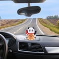 thumbnail image 5 of NFTIGB Solar Powered Waving Panda Figurine Automatic Arm Shaking Ornament for Car Dashboard and Office Desk Decoration Style A 2.8x2.7x3.3 inches (7.2x6.8x8.5 cm) Cute Chinese Animal Statue, 5 of 5