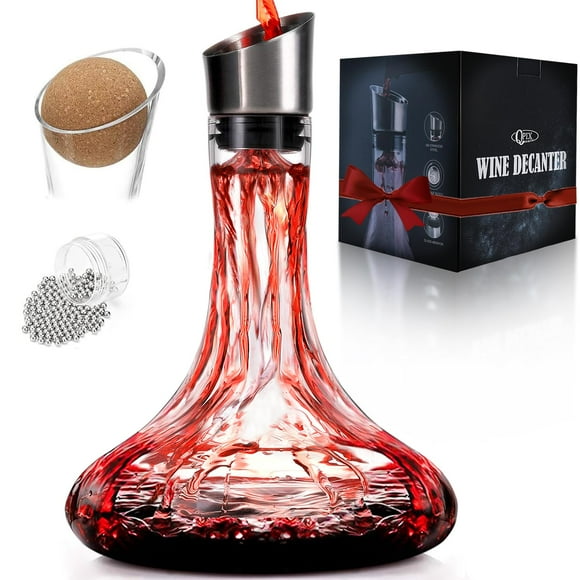 Aireador integrado Wine Decanter QPIX DIGITAL, 1400 ml, 100% cristal