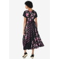 thumbnail image 2 of Woman Within Plus Size Petite Mixed Print Maxi Dress, 2 of 6