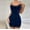 Navy, variant on Fazvaoo Women Nightgowns Chemises Sleeveless Velvet Short Sleepwear Casual Soft Lace Plain Nightgowns(Blue,Size S-L)