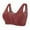 #3-Red, variant on Womens Plus Size Bra Wire Free Underwear Onepiece Bra Everyday Lingerie Bras S-3XL