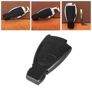 Unique Bargains Car Replacement Key Fob Shell Case Iyz 3312 For Mercedes- benz 4 Key Button Black 1pc : Target