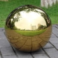 thumbnail image 2 of Boule de Miroir Réfléchissante en Acier Inoxydable Ornement de Jardin 100mm, 2 of 8