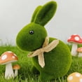 thumbnail image 6 of 8.6-Inch Colorful Flocked Bunny Figurine with Bow Tie, 1 PCS Spring Easter Table Centerpiece Decor for Home, Party, or Office, Indoor Festive Bunny Decoration for Mantel and Tabletop, 6 of 6