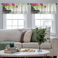 thumbnail image 3 of LALILO Kitchen Curtain Valance Zen Stones And Bamboo Rod Pocket Window Curtain 52"x 18" Set of 2, 3 of 6