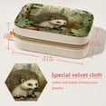 thumbnail image 5 of Hedgehog Velvet Necklace Holder: Portable Travel Organizer Box with Removable Compartment - Great Gift for Any Occasion, 5 of 7