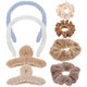 thumbnail image 1 of 1 juego de diademas de felpa con pinzas para el pelo, accesorios para el cabello para mujeres, niñas y niños., 1 of 6
