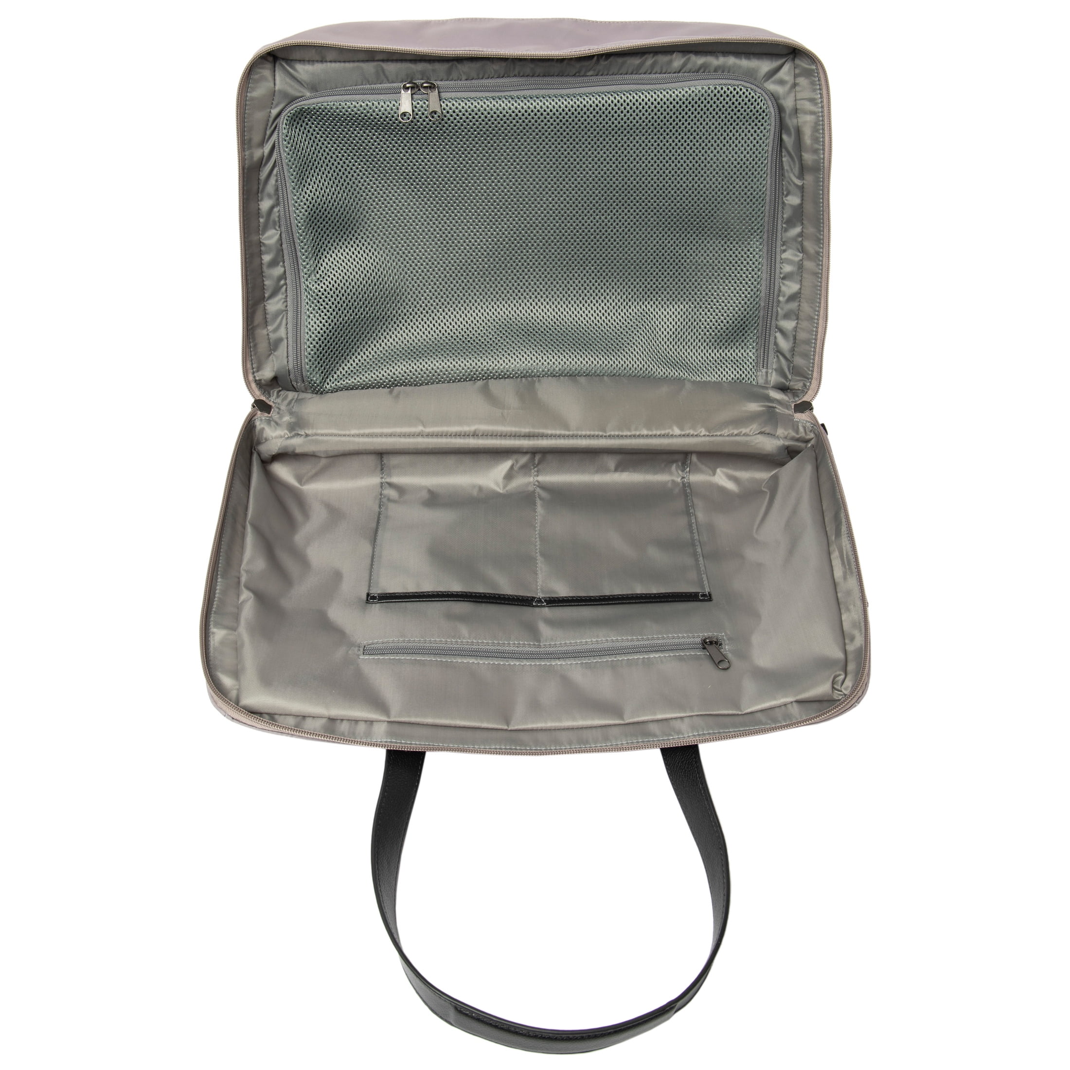 Protege 18" Carry on Adjustable Strap Weekender Duffel with Luggage Pass Through, Taupe