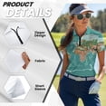 thumbnail image 6 of Binienty World Map His and Hers Matching Outfits with Quarter Zip Classic Fit Short Sleeve Couples Matching Golf Shirts Athletic Tops for Workout Sports, 6 of 7