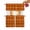 Burnt Orange, Red, variant on Orange Plaid Kitchen Curtains Sets 36 Inch Length Tier Curtain, Autumn Gingham Grids Modern Rod Pocket Window Treatments, Window Valance Curtains for Bathroom/Bedroom/Cafe 3 Panels