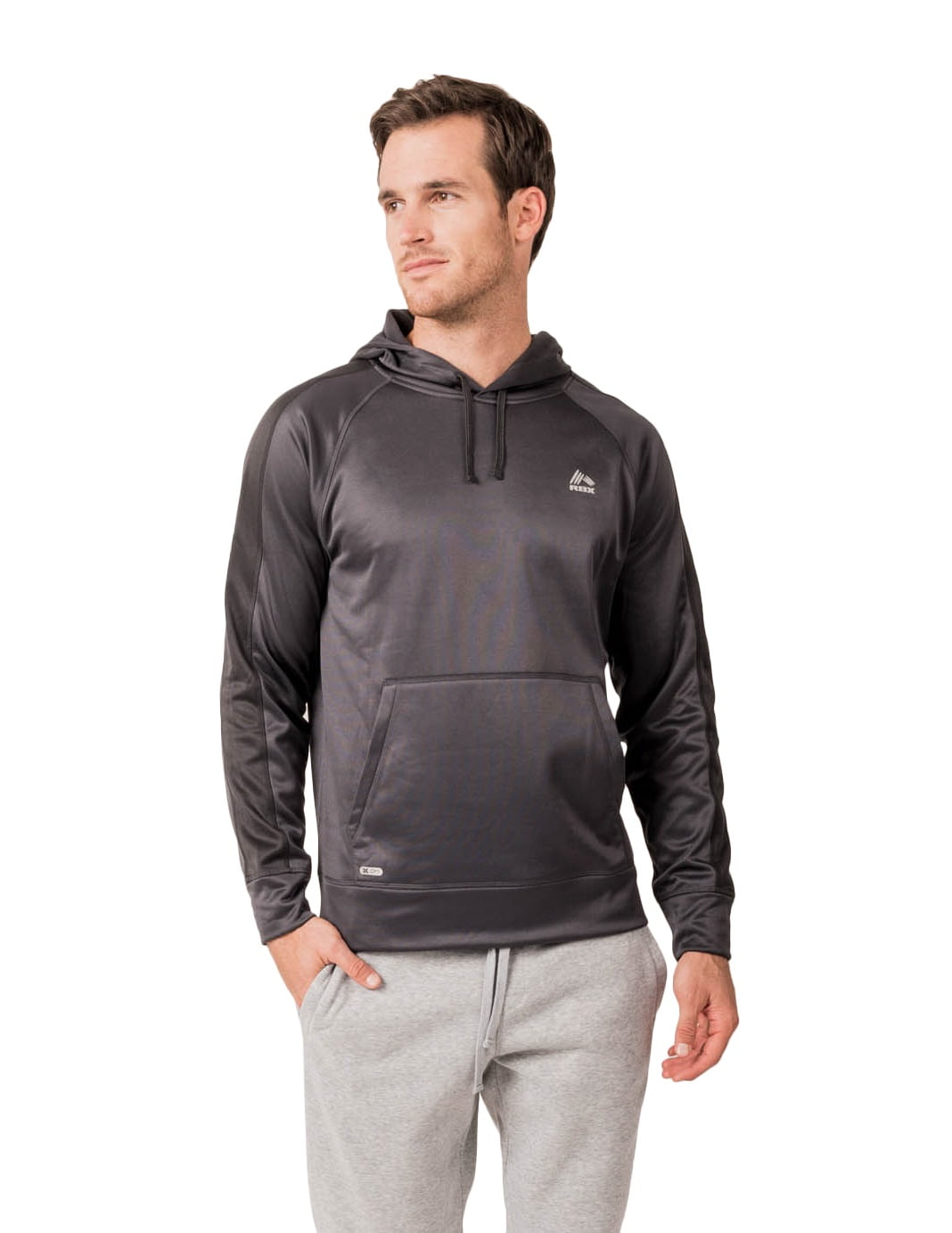 RBX Active Men's Lightweight Fleece Pullover Hooded Sweatshirt