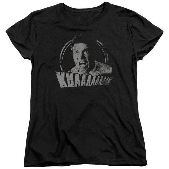 Star Trek Khan Distressed Women's T-Shirt Black