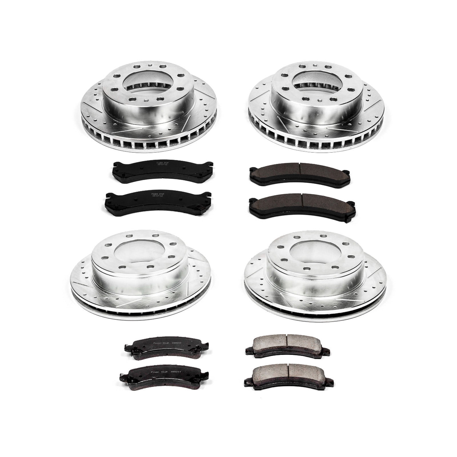 PowerStop Front and Rear Z23 Evolution Sport Carbon-Fiber Ceramic Brake Pad and Drilled & Slotted Rotor Kit Fits: CHEVROLET GMC Select Models K2025