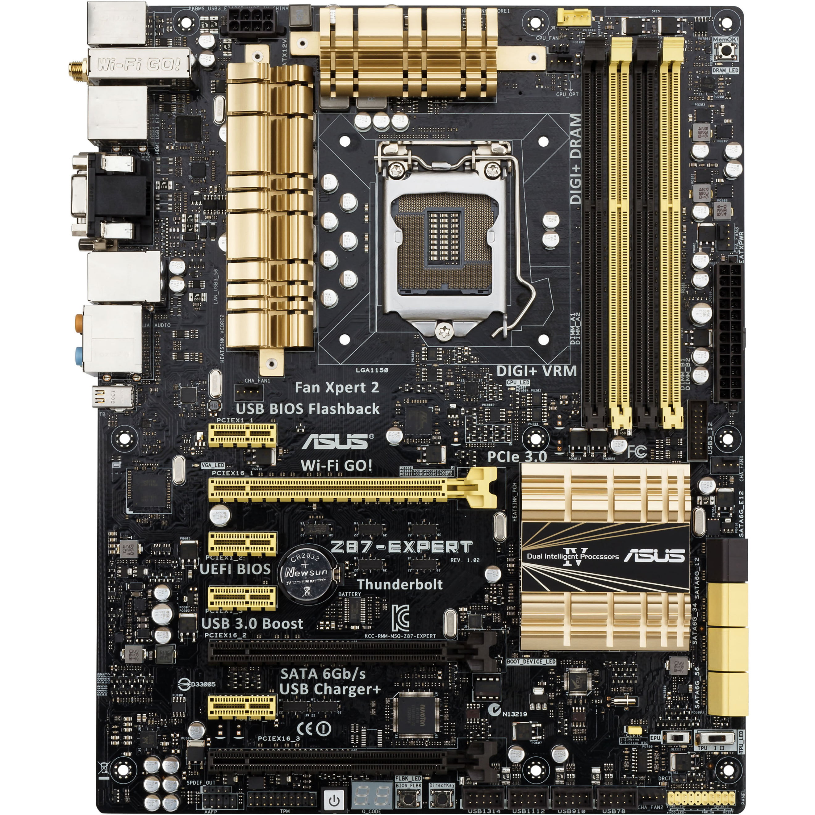 Asus Z87-EXPERT Desktop Motherboard, Intel Z87 Express Chipset, Socket H3 ATX - Walmart.com