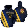 thumbnail image 5 of Sudadera con capucha unisex con estampado 3D de la bandera del país caribeño de Barbados, ropa de calle de primavera estilo Harajuku, chaqueta informal divertida, sudaderas con capucha, 5 of 5