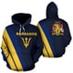 thumbnail image 5 of Sudadera con capucha unisex con estampado 3D de la bandera del país caribeño de Barbados, ropa de calle de primavera estilo Harajuku, chaqueta informal divertida, sudaderas con capucha, 5 of 5
