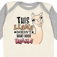 thumbnail image 4 of Inktastic This Llama Doesn't Want Your Drama cute llama Boys or Girls Long Sleeve Baby Bodysuit, 4 of 5