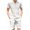 White, variant on Vedolay Set For Men Casual Summer Men's Polo Shirt and Shorts Sets 2 Piece Casual Outfits Printed Suits,Blue XXL