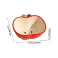 thumbnail image 3 of Christmas Apple‑Shaped Pet Bowls,Cute Ceramics Dog Bowls for Small Dogs,Home Pet Food & Water Feeding Accessory,4.3x4.9x2.1 inch, 3 of 6